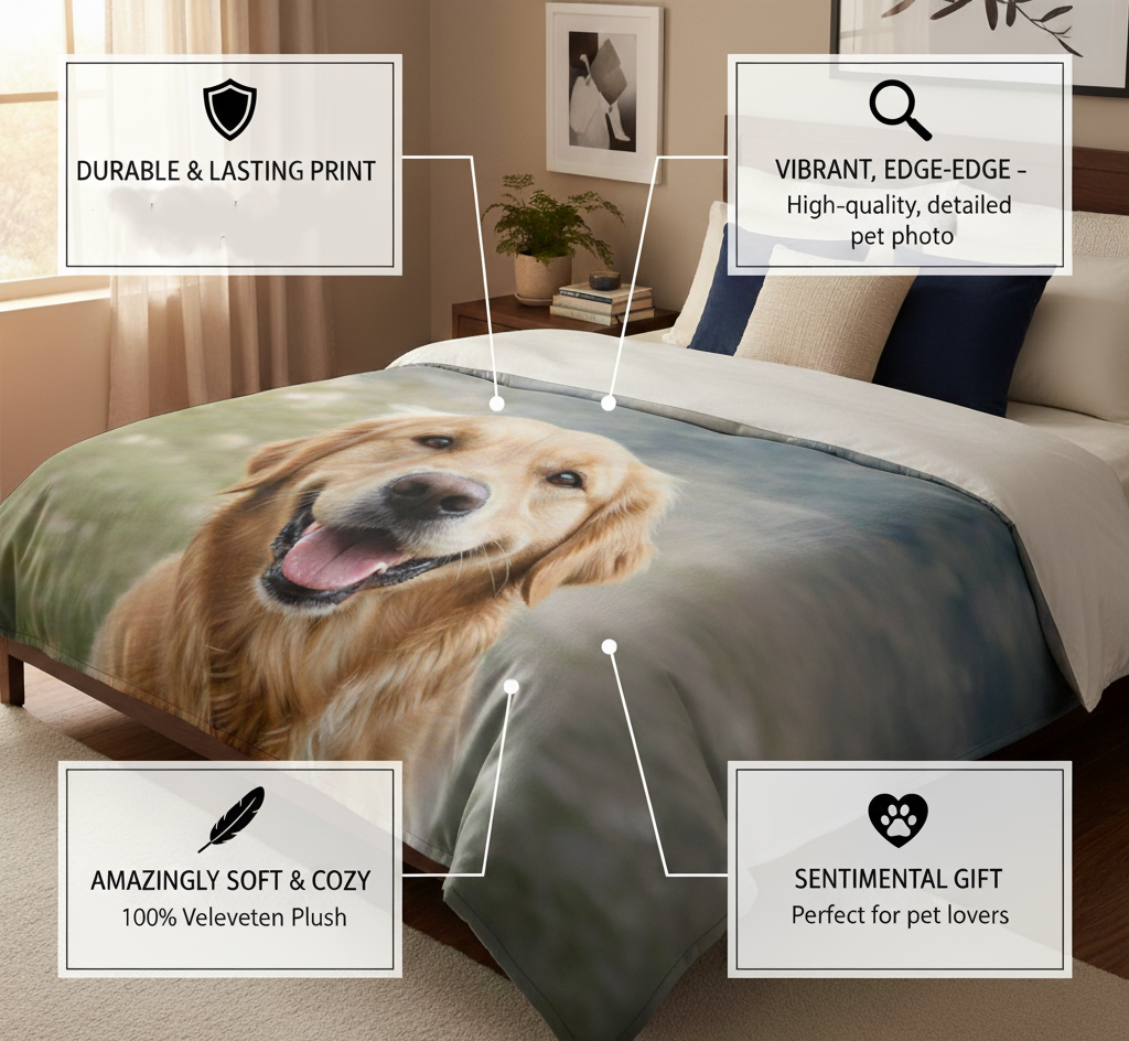 Kindred Custom Pet Photo Blanket