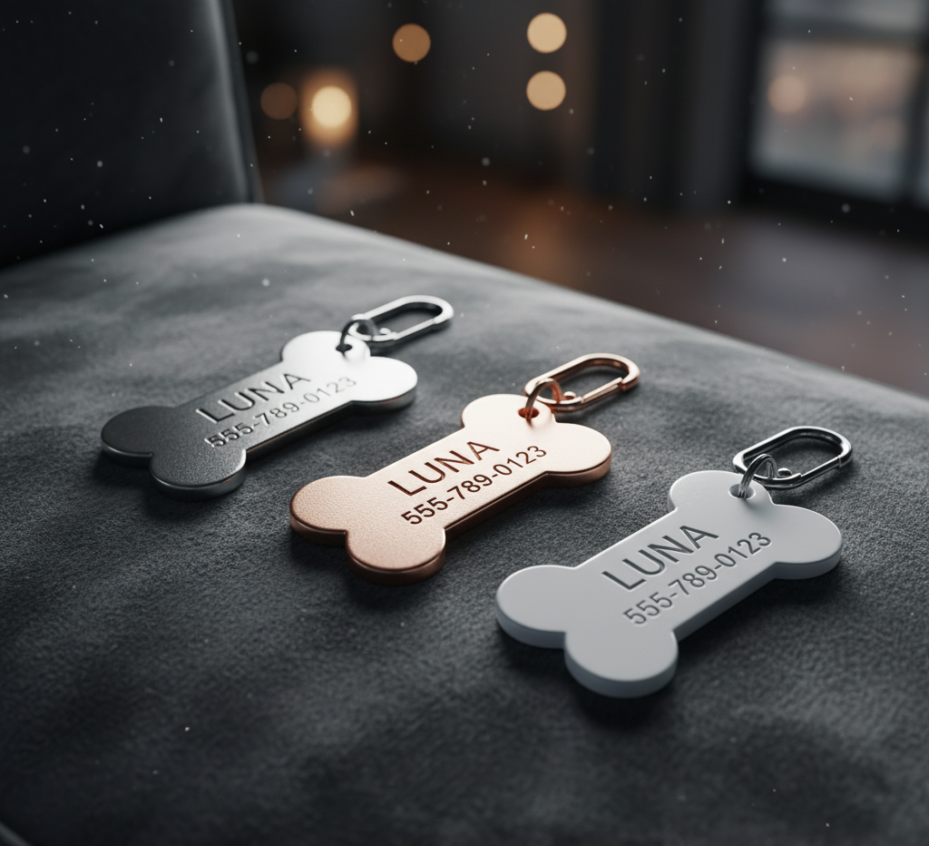 Safe & Sound Custom Engraved Pet ID Tag