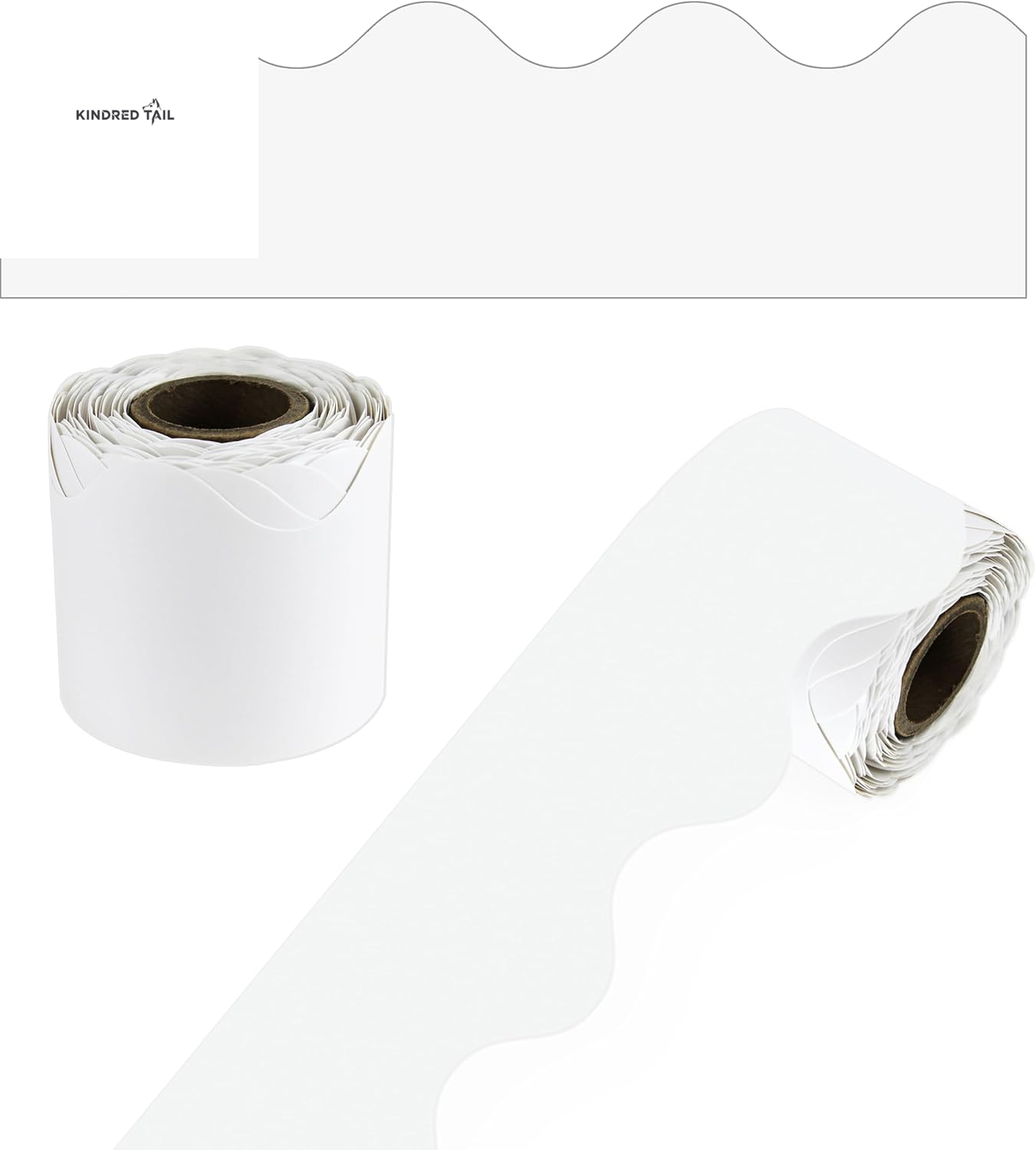 Orange Scalloped Borders - For School, Office and toy making - A