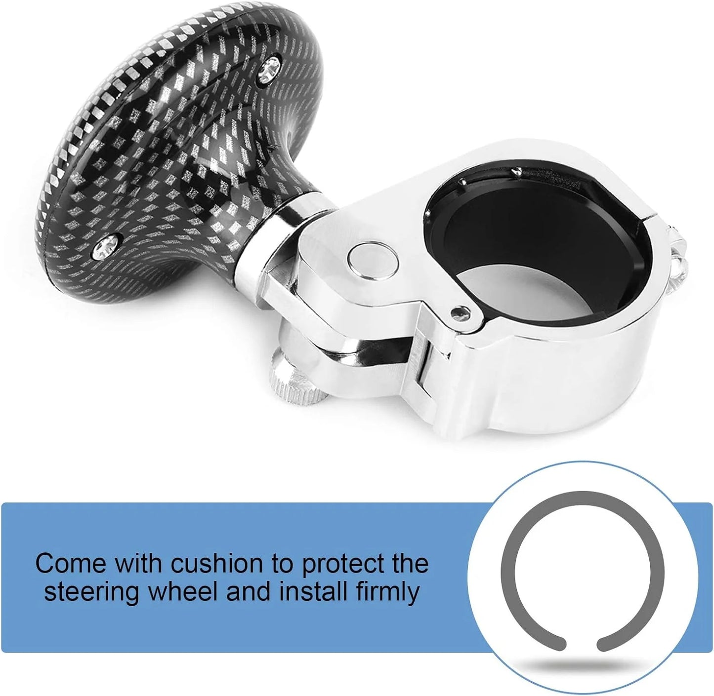 Steering Wheel Spinner Knob Handle - Universal Heavy Duty, for Car Truck steering Power