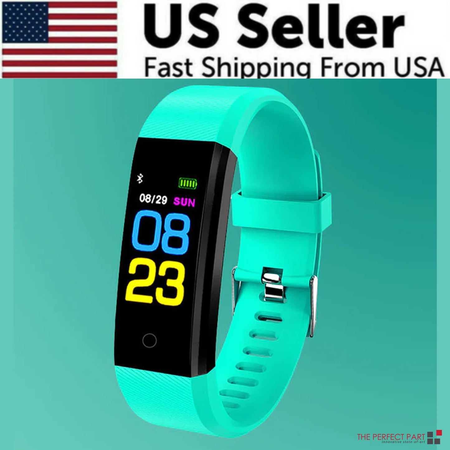 AD - Fitness Smart Watch Activity Tracker Heart Rate for Women Men Oxygen BP Monitor