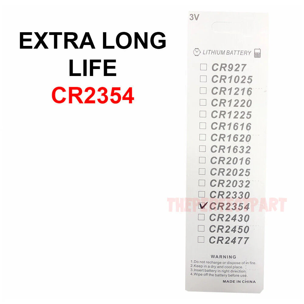 3V Button Cell - 5 PCS CR2354 Lithium Battery 3V Button Cell Computer Portable Devices EXTRA LIFE