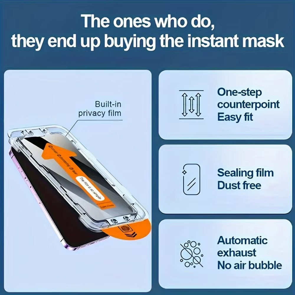 Top Quality Screen Protector - For Iphone 17 Pro Max Privacy Screen Protector Iphone 16 Pro Max 16E 17 11 14 13 12 15 plus Air X XS XR Anti-Spy Tempered Glass