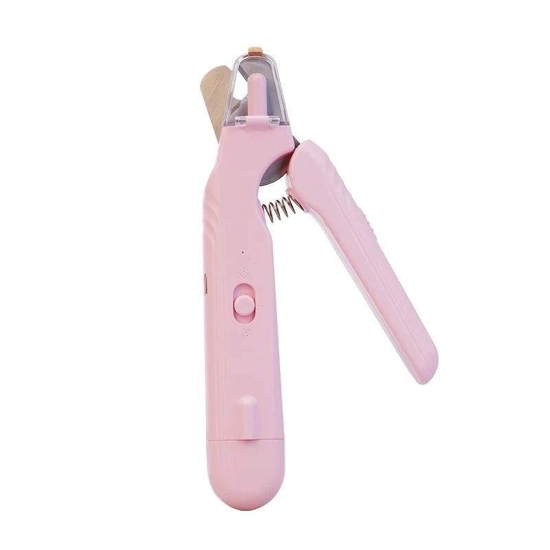 AD - 2 in 1 Pet Nail Clippers with Led Light Dog Cat Special Blood Line Scissors Multifunction Animals Paw Nail Trimmer Pet Supplies