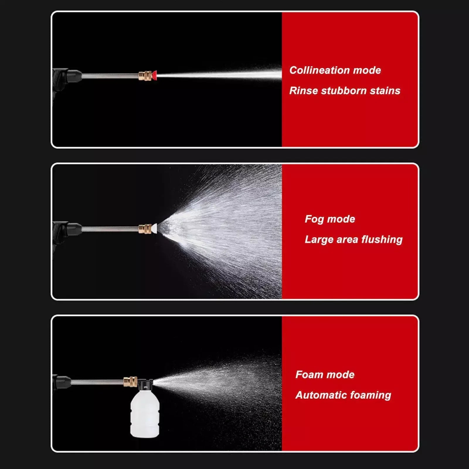 High Pressure Water Spray Gun - Portable Cordless Electric High Pressure Water Spray Gun Car Washer Cleaner Tool