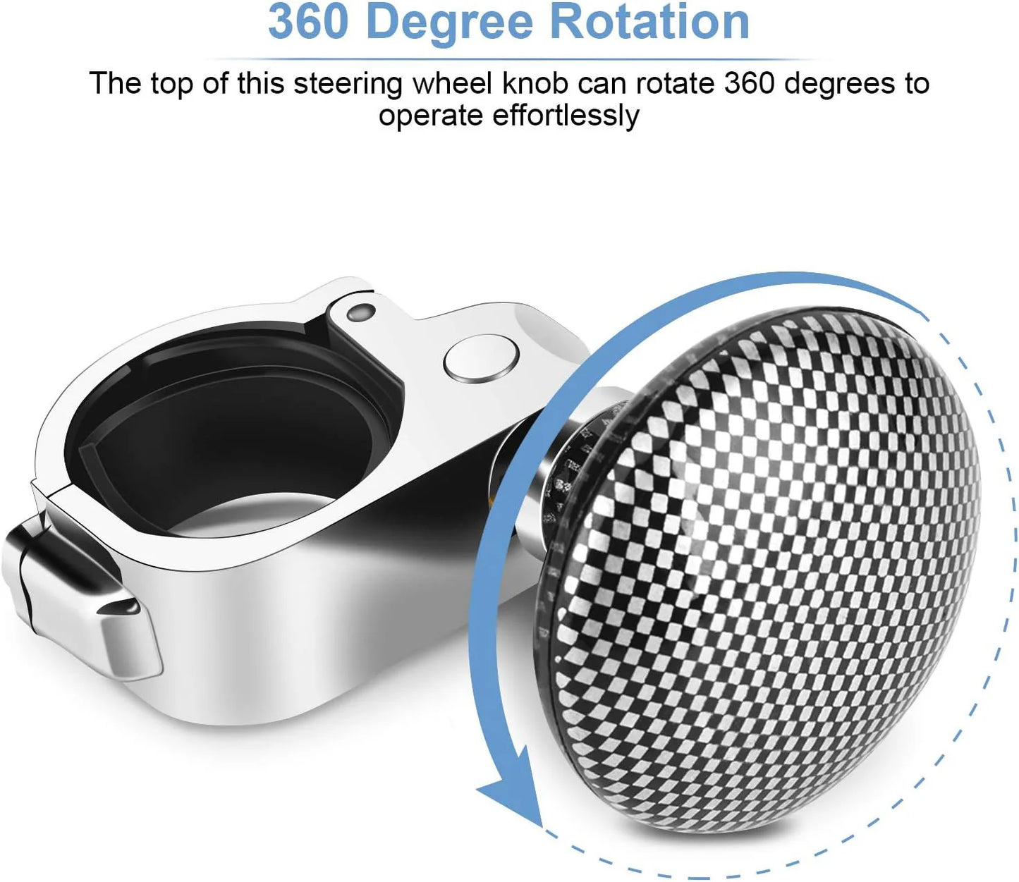 Steering Wheel Spinner Knob Handle - Universal Heavy Duty, for Car Truck steering Power