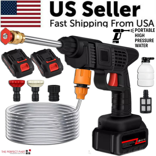 High Pressure Water Spray Gun - Portable Cordless Electric High Pressure Water Spray Gun Car Washer Cleaner Tool