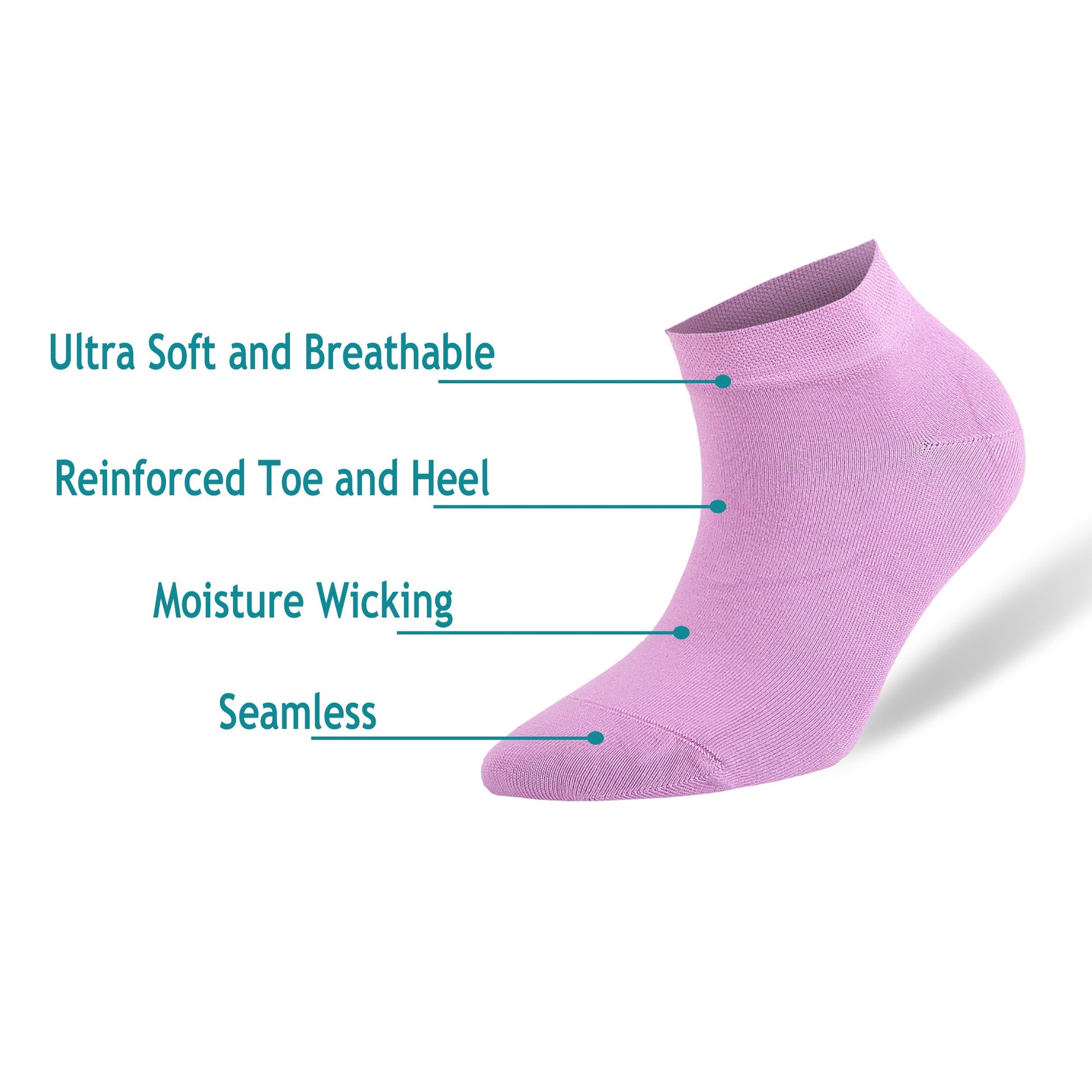 Low Cut Ankle Socks - Women'S Bamboo Low Cut Ankle Socks – Soft, Thin & Breathable | 8 Pairs with Gift Box