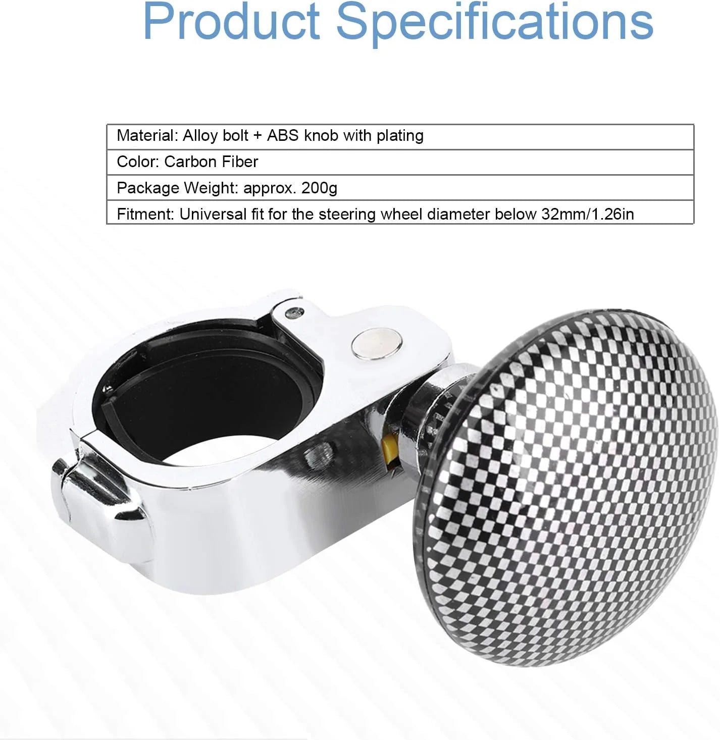 Steering Wheel Spinner Knob Handle - Universal Heavy Duty, for Car Truck steering Power