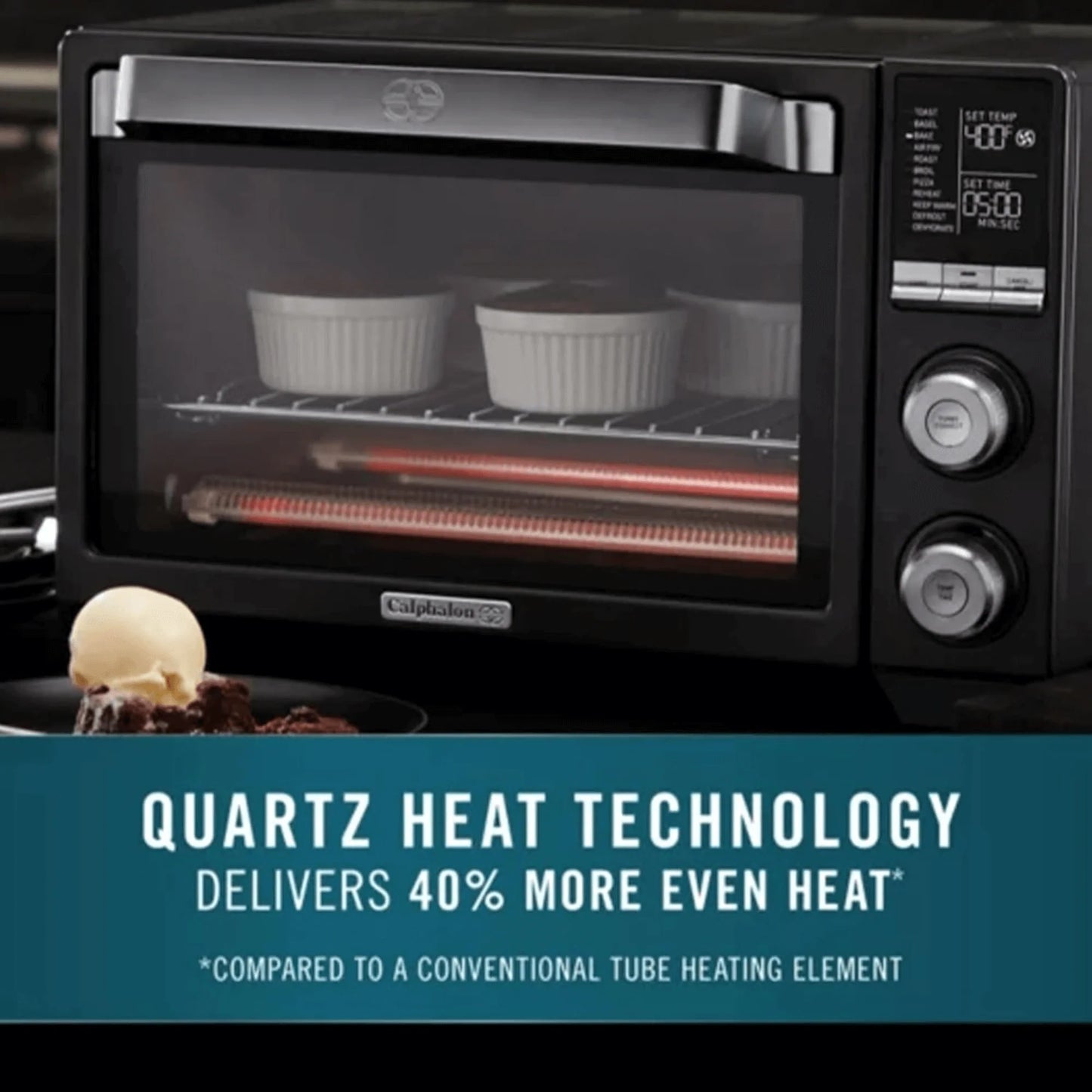 Oven - Calphalon Quartz Heat Countertop X-Large Stainless Steel Toaster Oven- REFURBISHED