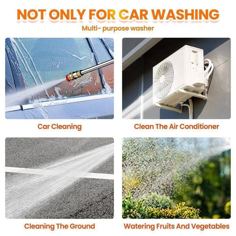 High Pressure Water Spray Gun - Portable Cordless Electric High Pressure Water Spray Gun Car Washer Cleaner Tool