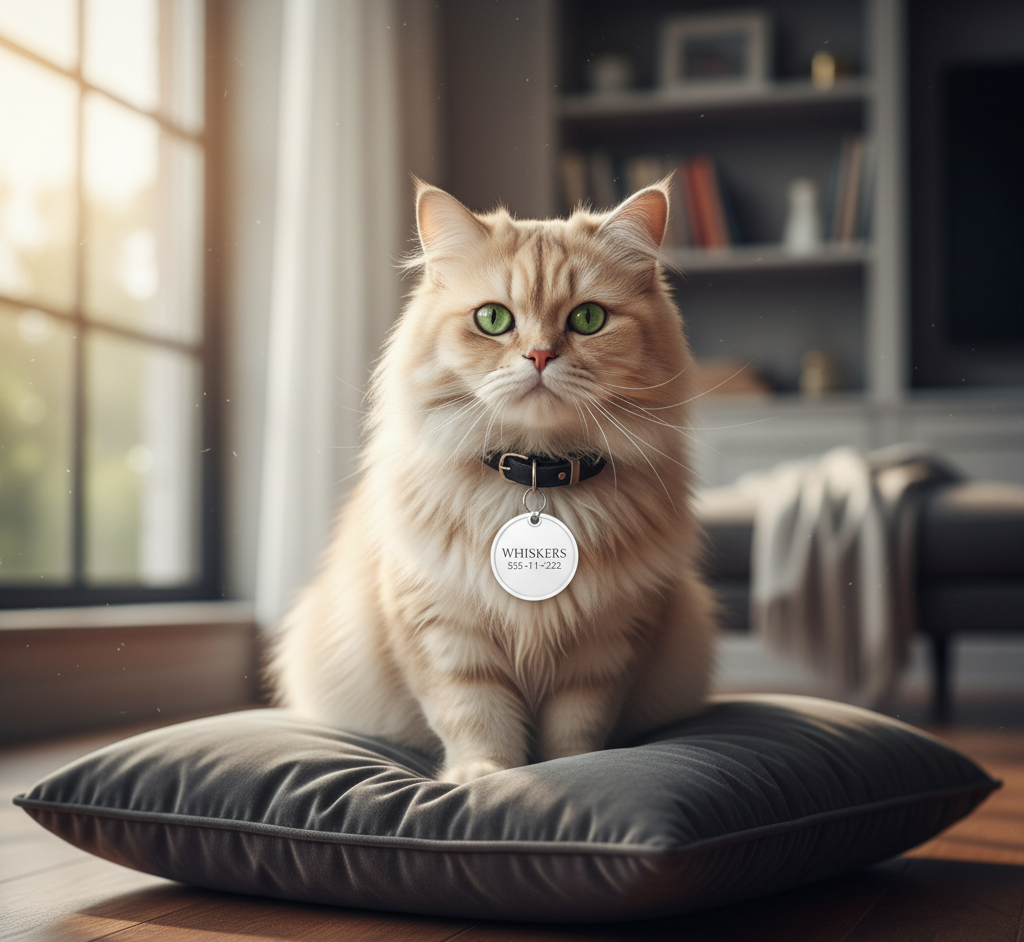 Safe & Sound Custom Engraved Pet ID Tag