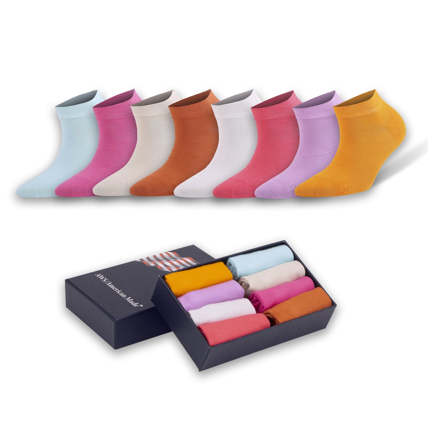 Low Cut Ankle Socks - Women'S Bamboo Low Cut Ankle Socks – Soft, Thin & Breathable | 8 Pairs with Gift Box