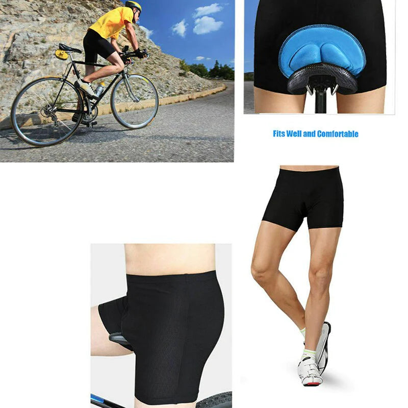 Men / Women Cycling Shorts - Bicycle Bike Underwear Pants with Sponge Gel 3D Padded