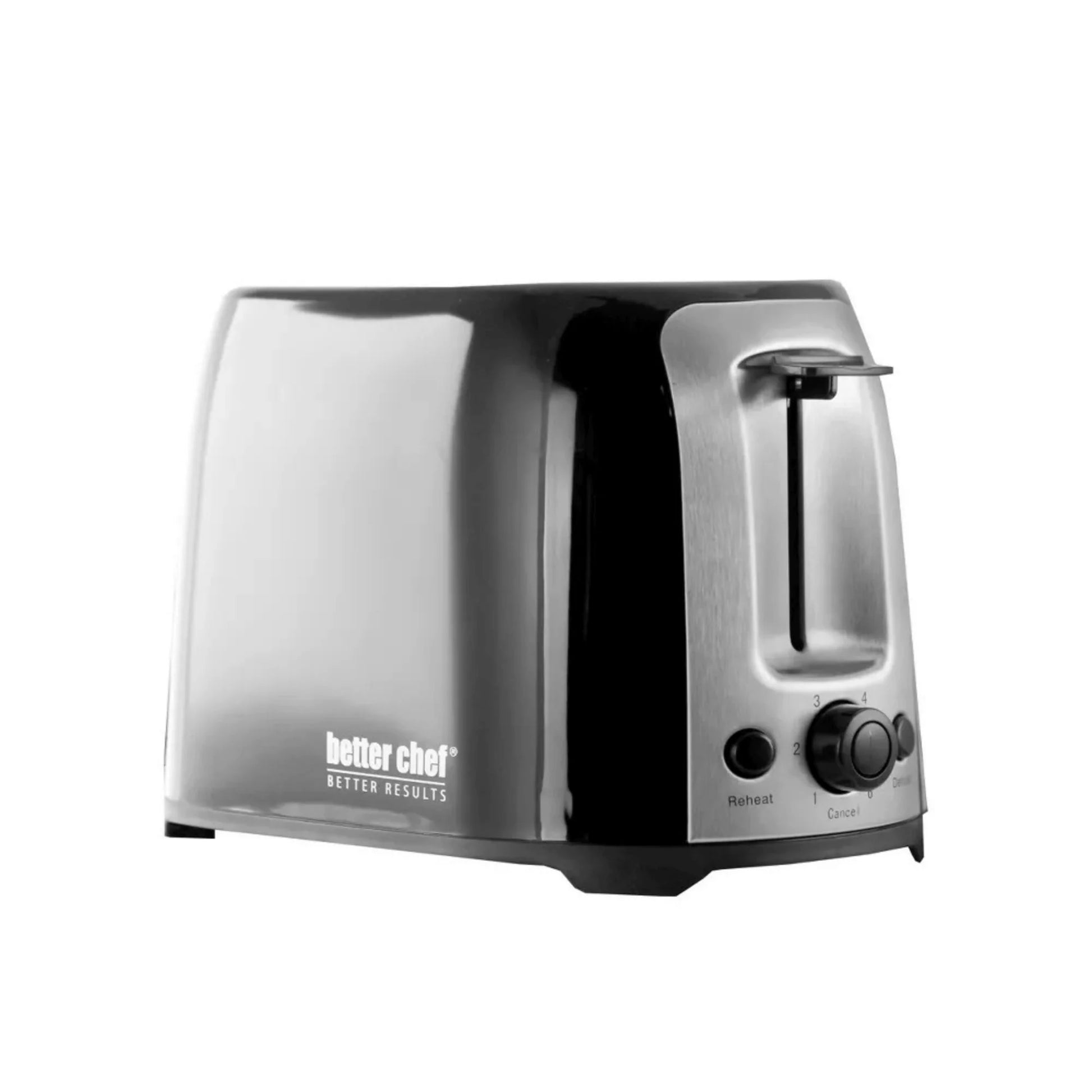 Slice Toaster - Better Chef Deluxe Cool Touch Wide-Slot 2-Slice Toaster with Stainless Accents - REFURBISHED