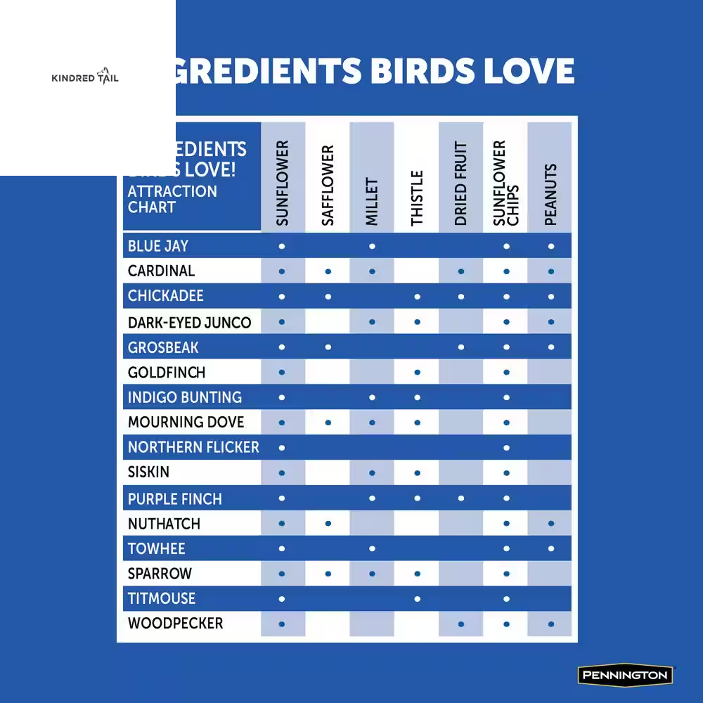 40 Lb. Wild Bird Seed Food, Wild Bird Seed Mix40 Lb. Wild Bird Seed Food – Premium High Energy Wild Bird Seed Mix for Backyard Feeders, Attracts Cardinals, Chickadees, Finches & More