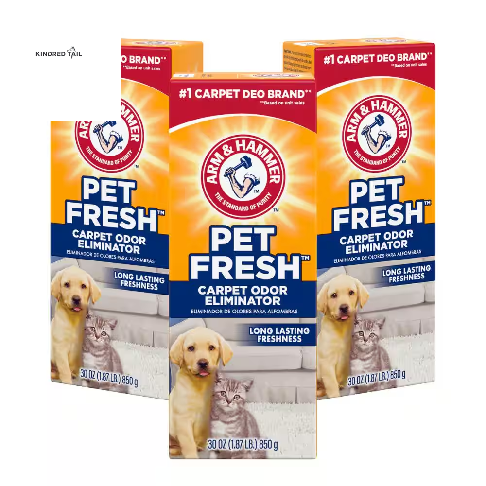 Pet Odor Eliminator Carpet Powder with Baking Soda – Deep Cleaning Carpet Deodorizer & Room Freshener, Removes Pet Smell, Smoke, Mildew & Mold, Lifts Pet Hair from Carpets, Rugs, Furniture & Pet Beds – Sunny Fresh Scentr