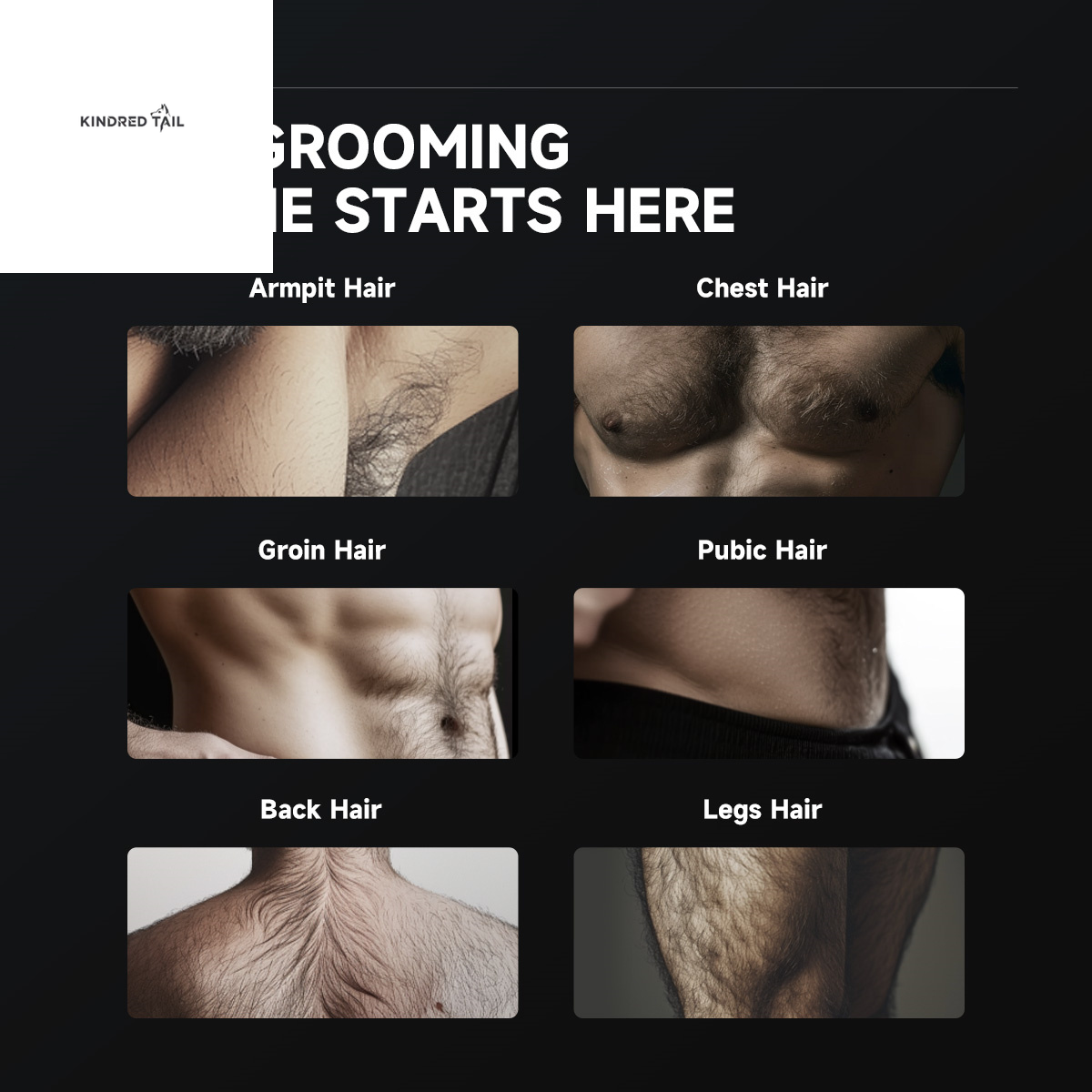 C-Spark-2 Body Hair Shear, Electric Rechargeable Trimmer for Men & Women, Cordless Grooming Kit for Body, Chest, Legs, and Sensitive Areas, Portable and Travel-Friendly