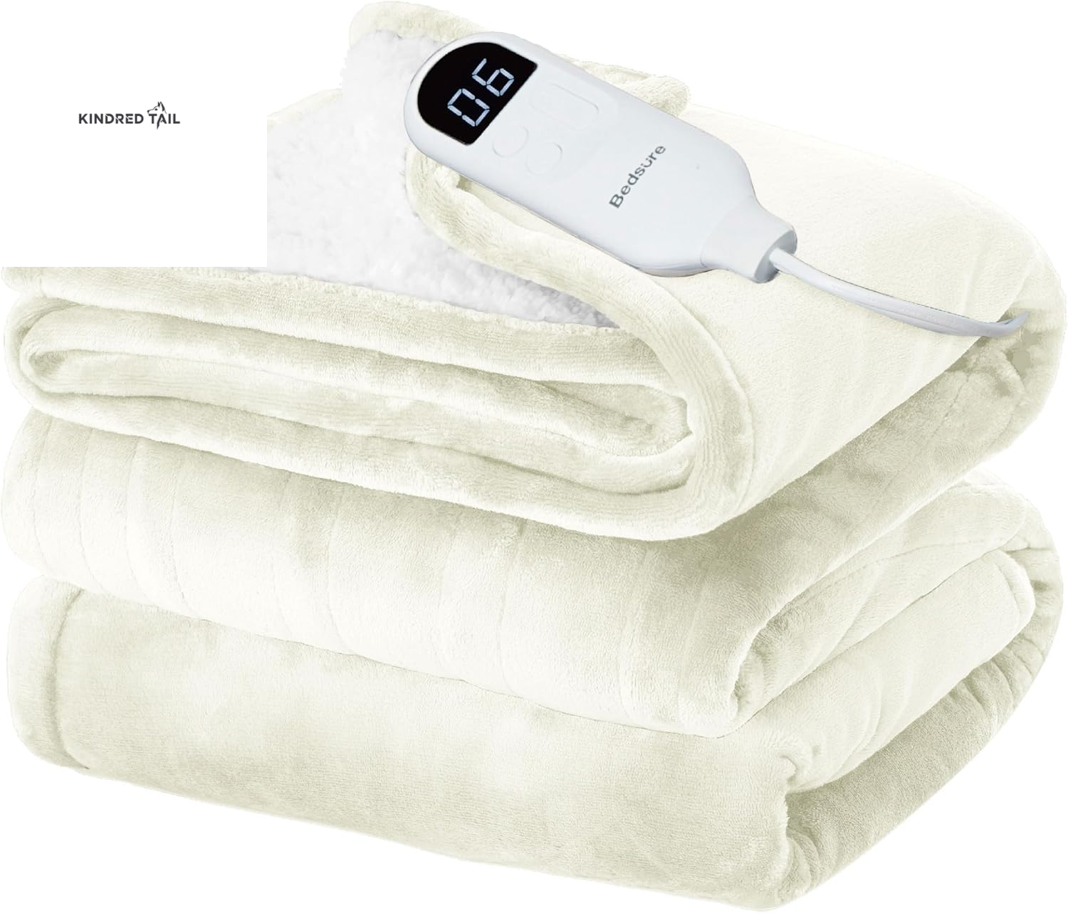 Heated Blanket Throw Blanket - Fast Heating Electric Blanket, Soft Flannel Heated Throw with 4 Time Settings, 6 Heating Settings, Warm Gifts for Grandma & Grandpa & Seniors (50"X60", Grey) - A