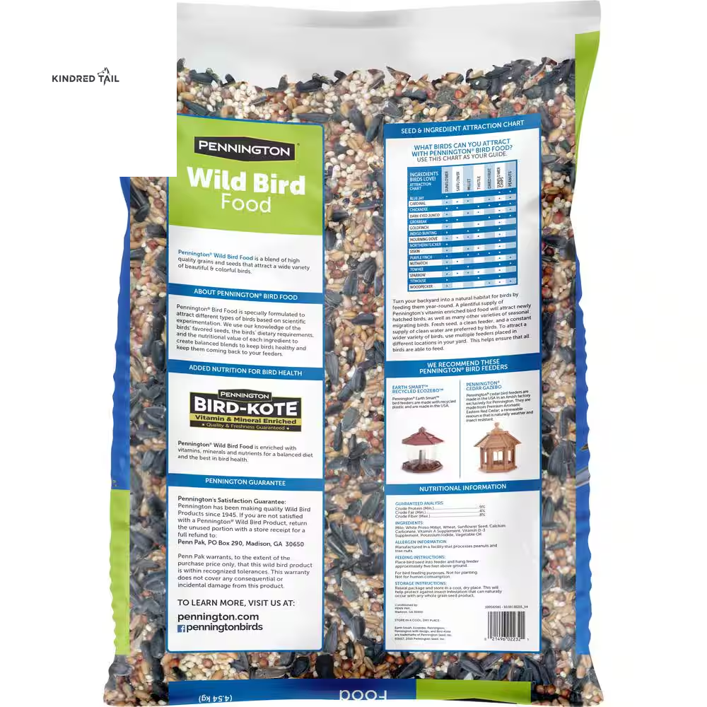 20 Lb. Wild Bird Seed Food – Premium High Energy Bird Seed Mix for Backyard Feeders, Attracts Cardinals, Chickadees, Finches & More