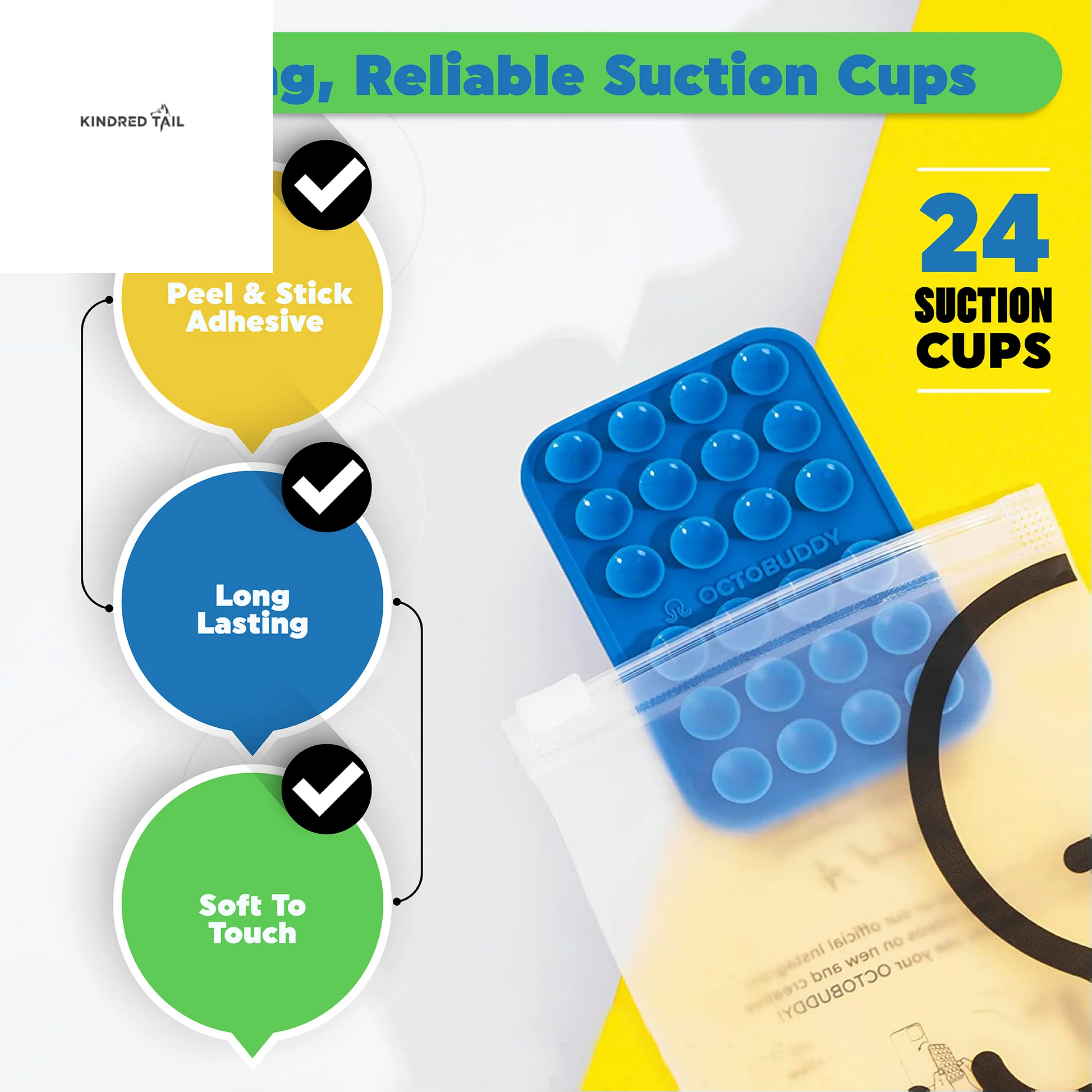 || Silicone Suction Phone Case Adhesive Mount || (Iphone and Android Cellphone Case Compatible, Hands-Free Mobile Accessory Holder for Selfies and Videos) TRANSPARENT