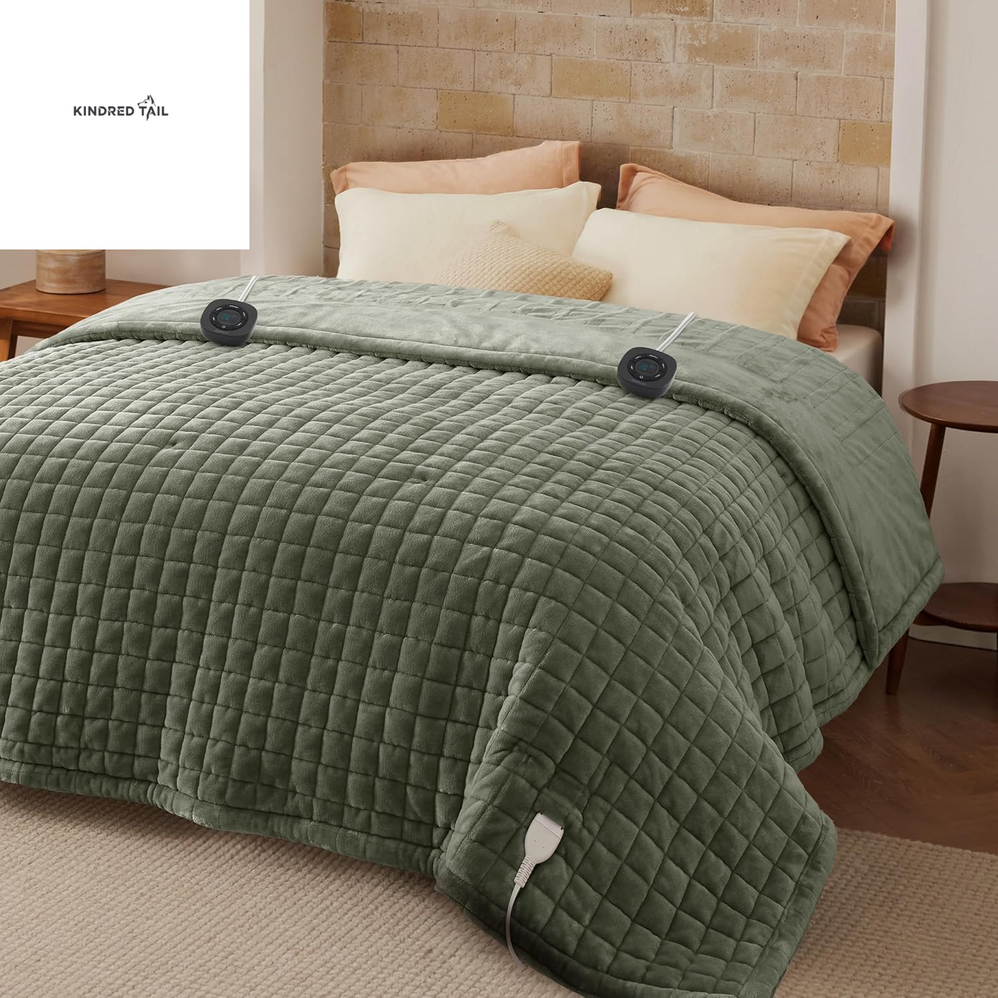 Heated Blanket Throw Blanket - Fast Heating Electric Blanket, Soft Flannel Heated Throw with 4 Time Settings, 6 Heating Settings, Warm Gifts for Grandma & Grandpa & Seniors (50"X60", Grey) - A