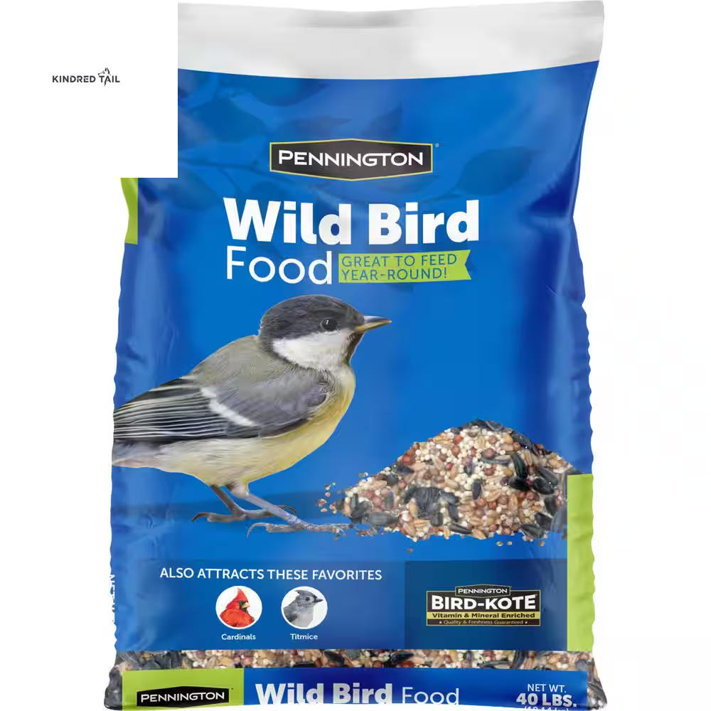 40 Lb. Wild Bird Seed Food, Wild Bird Seed Mix40 Lb. Wild Bird Seed Food – Premium High Energy Wild Bird Seed Mix for Backyard Feeders, Attracts Cardinals, Chickadees, Finches & More