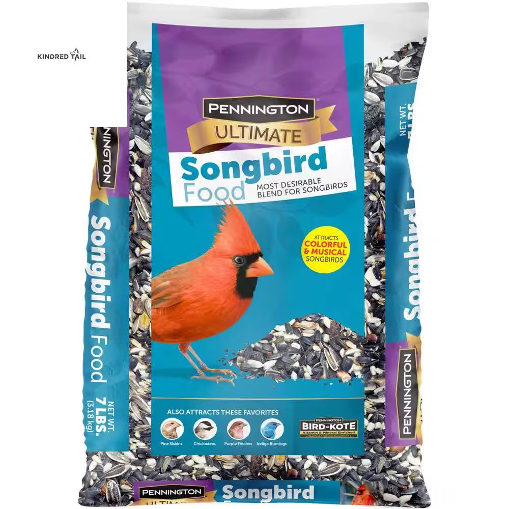 Ultimate 7 Lb. Songbird Blend Wild Bird Seed Mix – Premium High Energy Backyard Bird Food to Attract Cardinals, Chickadees, Finches & More