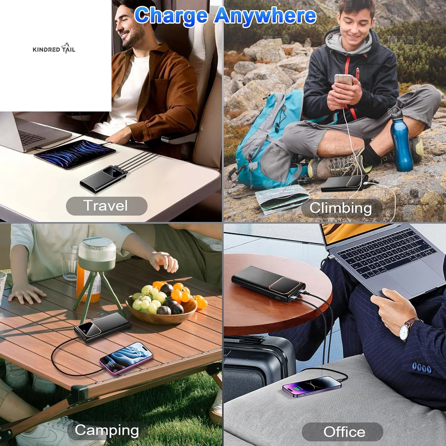 Portable Charger, 20000Mah Power Bank, 22.5W Fast Charging Battery Pack with Usb-C/Usb-A Output, Digital Display Portable Phone Charger for Iphone 17/16/15/14/13 Pro Samsung Google LG Ipad Airpods