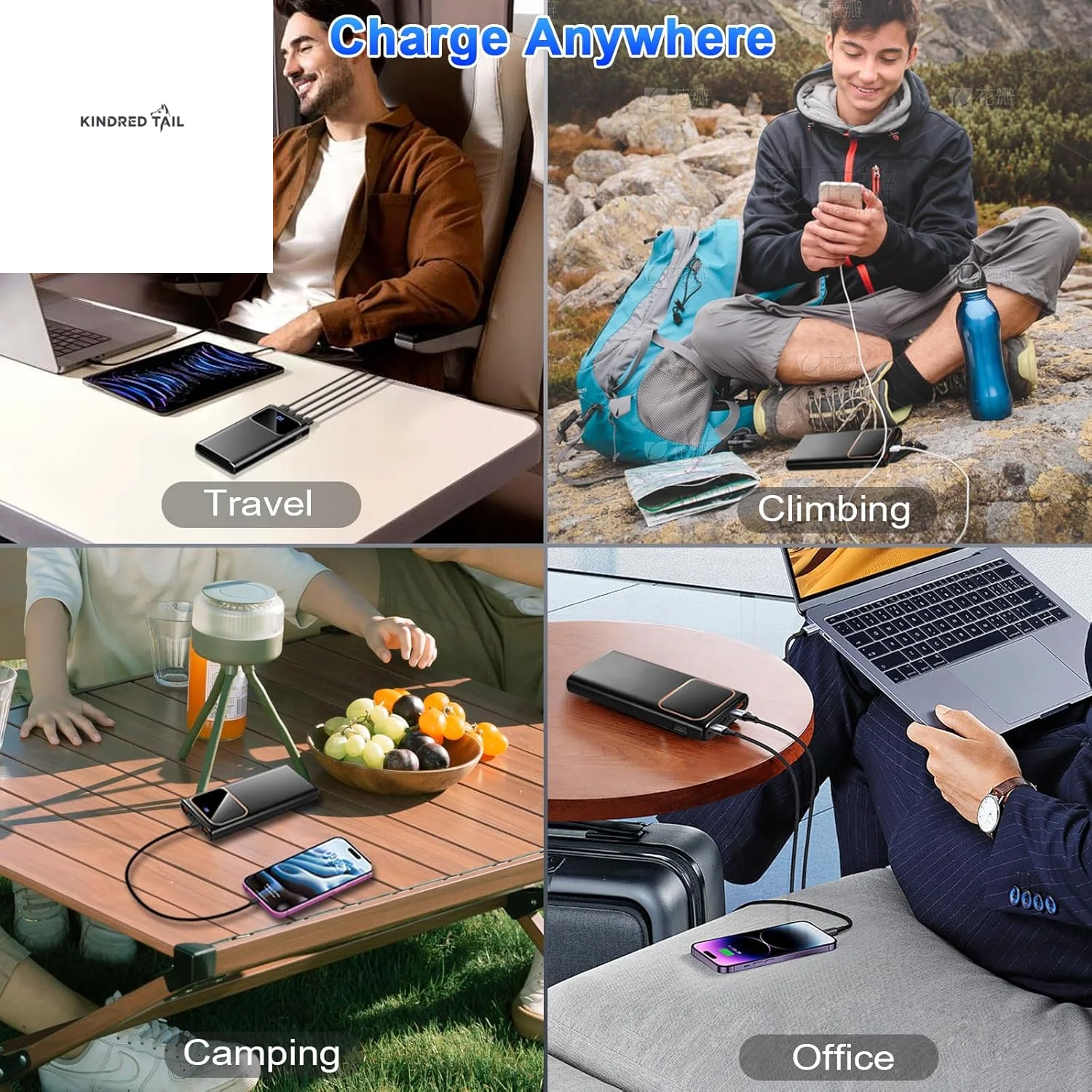 Portable Charger, 20000Mah Power Bank, 22.5W Fast Charging Battery Pack with Usb-C/Usb-A Output, Digital Display Portable Phone Charger for Iphone 17/16/15/14/13 Pro Samsung Google LG Ipad Airpods