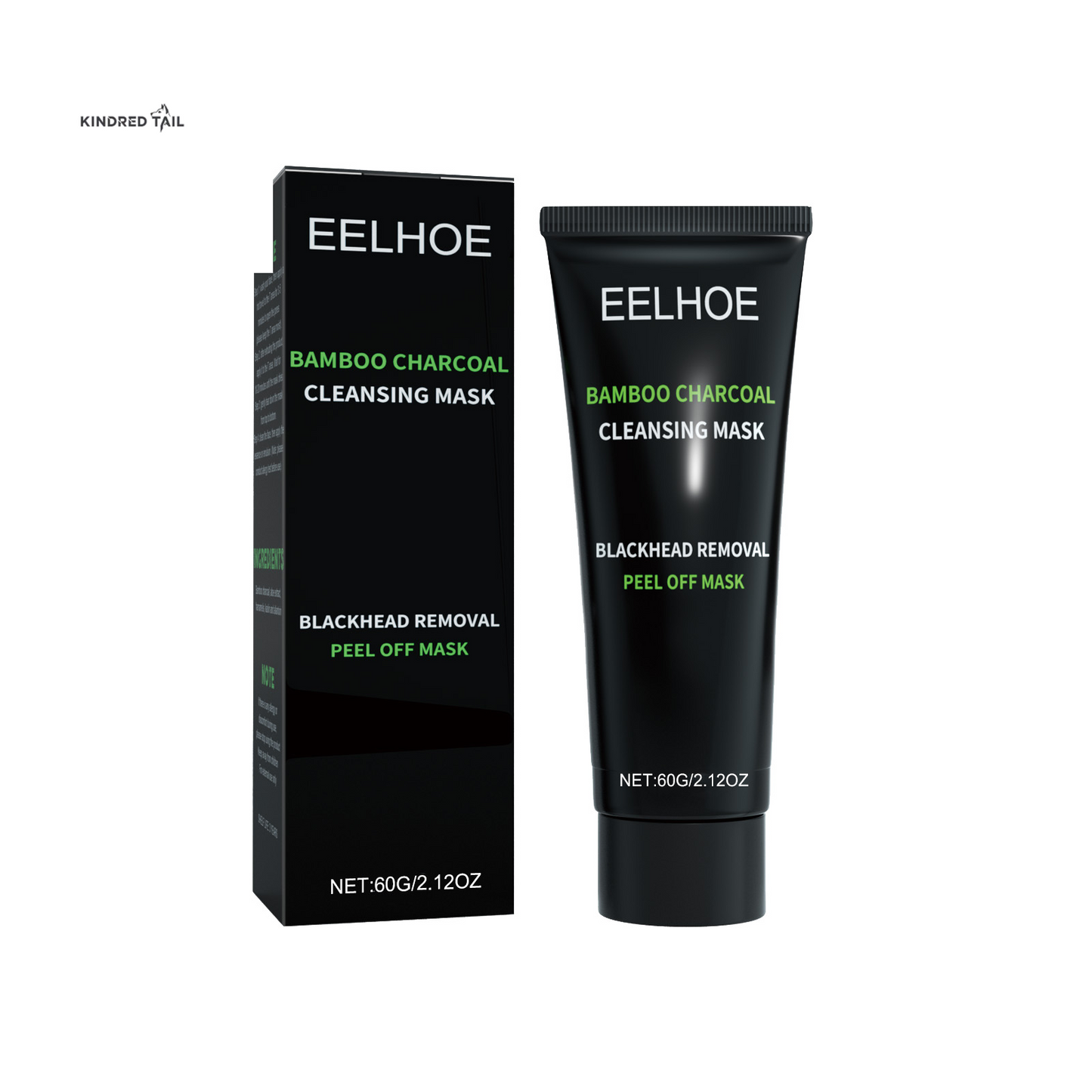 C-EELHOE Bamboo Charcoal Blackhead Removal Peel-Off Mask – Deep Pore Cleansing, T-Zone Oil Control, Anti-Blackhead Face Treatment for Smooth & Clear Skin