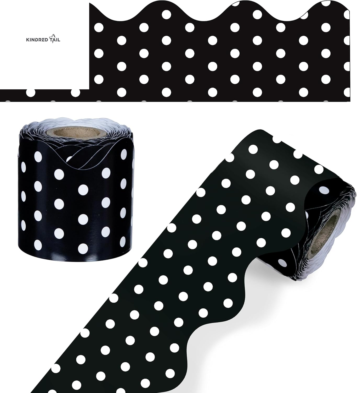 Orange Scalloped Borders - For School, Office and toy making - A