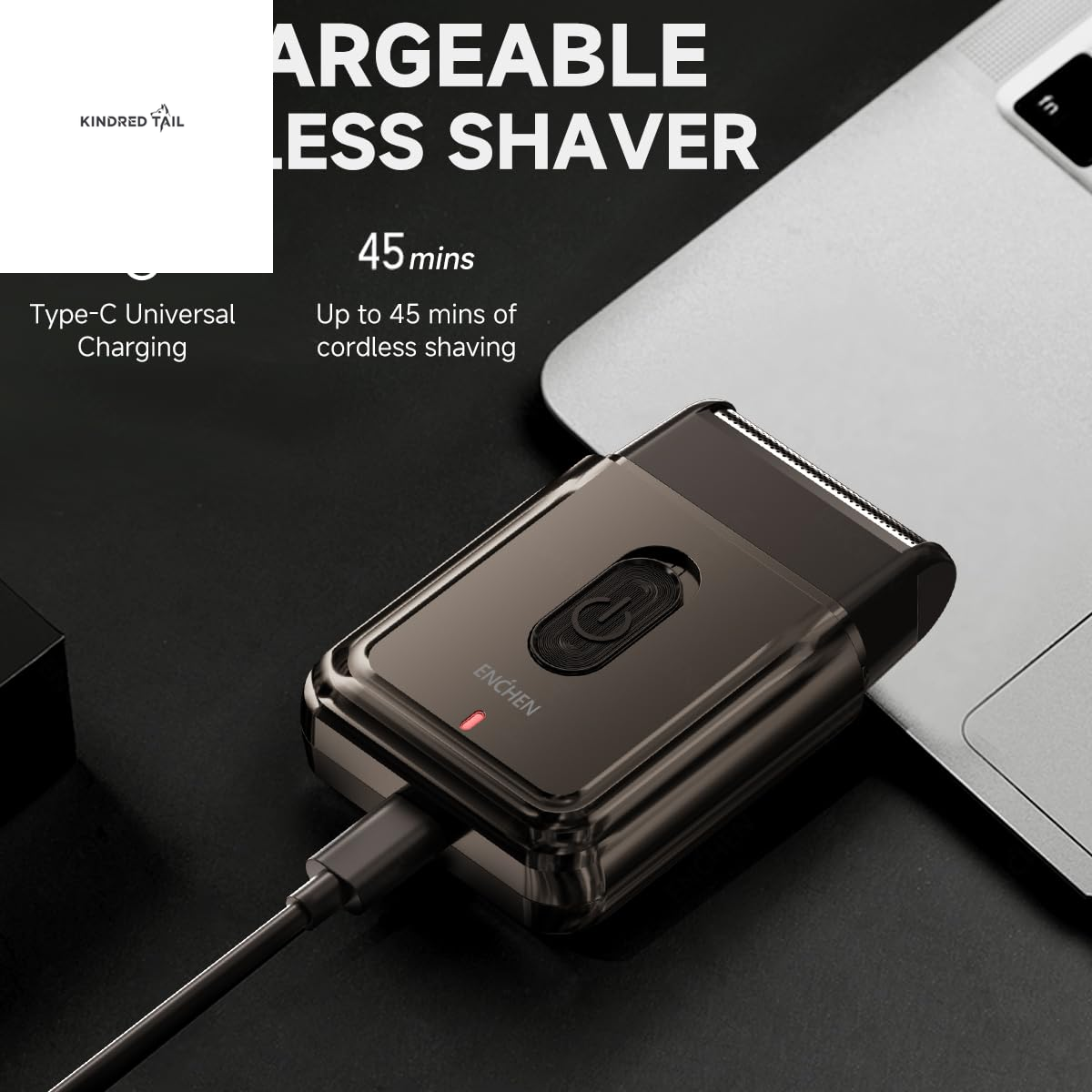 C-MS003 Electric Shaver for Men & Women, Rechargeable Cordless Razor, Close Comfortable Face & Beard Trimmer, Portable Grooming Kit for Home and Travel