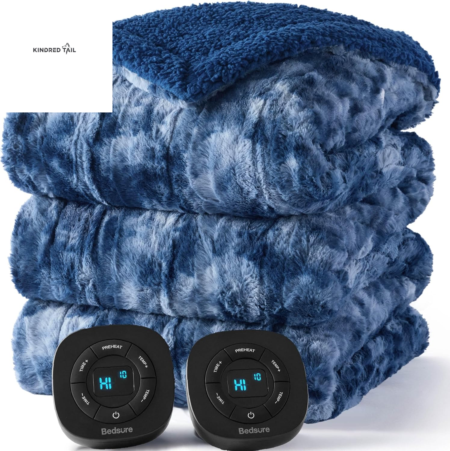 Heated Blanket Throw Blanket - Fast Heating Electric Blanket, Soft Flannel Heated Throw with 4 Time Settings, 6 Heating Settings, Warm Gifts for Grandma & Grandpa & Seniors (50"X60", Grey) - A