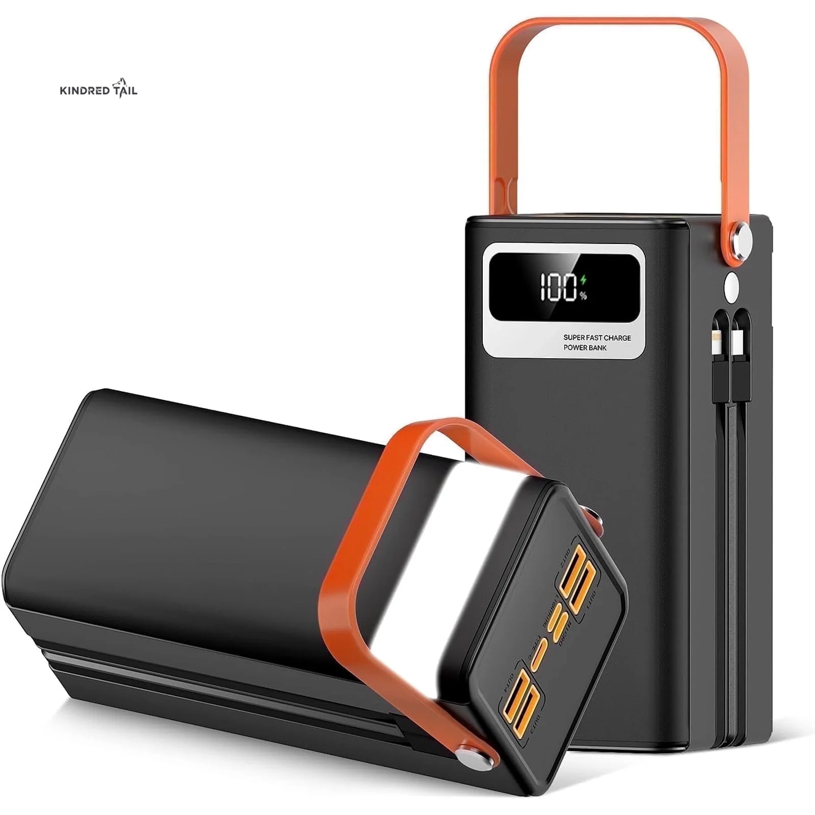 Portable Charger 60000 Mah 120W Super Fast Charger Outdoor Camping Live Power Bank,Power Station LED Display External Battery Pack,Compatible with Iphone & Android Cell Phone