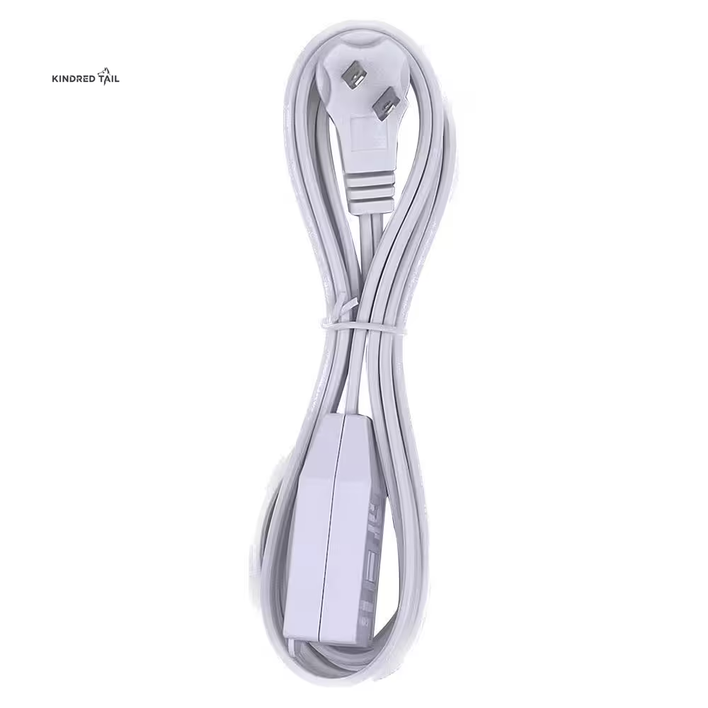 H-6-Foot 16/2 Light Duty Indoor Tight Space Multi-Outlet Extension Cord, White, 3-Outlet Cube Tap for Appliances, Electronics & Home Use, UL Listed