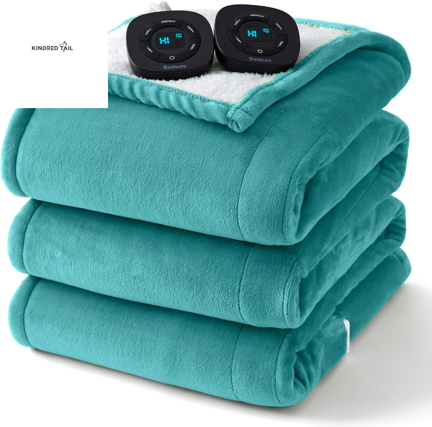 Heated Blanket Throw Blanket - Fast Heating Electric Blanket, Soft Flannel Heated Throw with 4 Time Settings, 6 Heating Settings, Warm Gifts for Grandma & Grandpa & Seniors (50"X60", Grey) - A