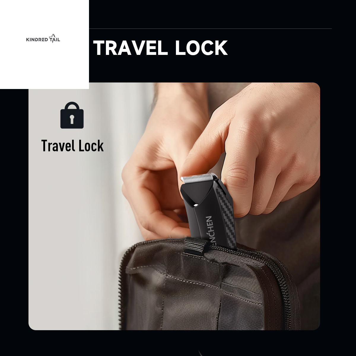 C-Spark-2 Body Hair Shear, Electric Rechargeable Trimmer for Men & Women, Cordless Grooming Kit for Body, Chest, Legs, and Sensitive Areas, Portable and Travel-Friendly