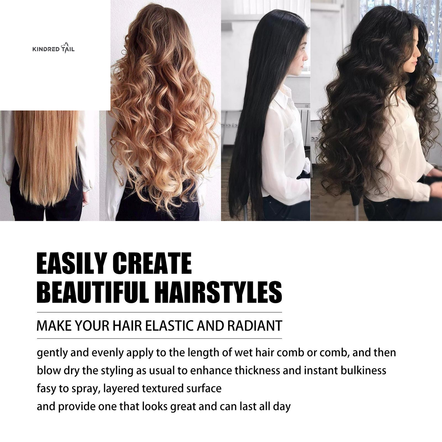 C-Hair Setting Spray – Volumizing & Moisturizing Styling Spray with Niacinamide, Purslane Extract & Acetyl Glucosamine, Long-Lasting Hold, Fresh Fragrance, 100ml Gel Haircare for All Hair Types