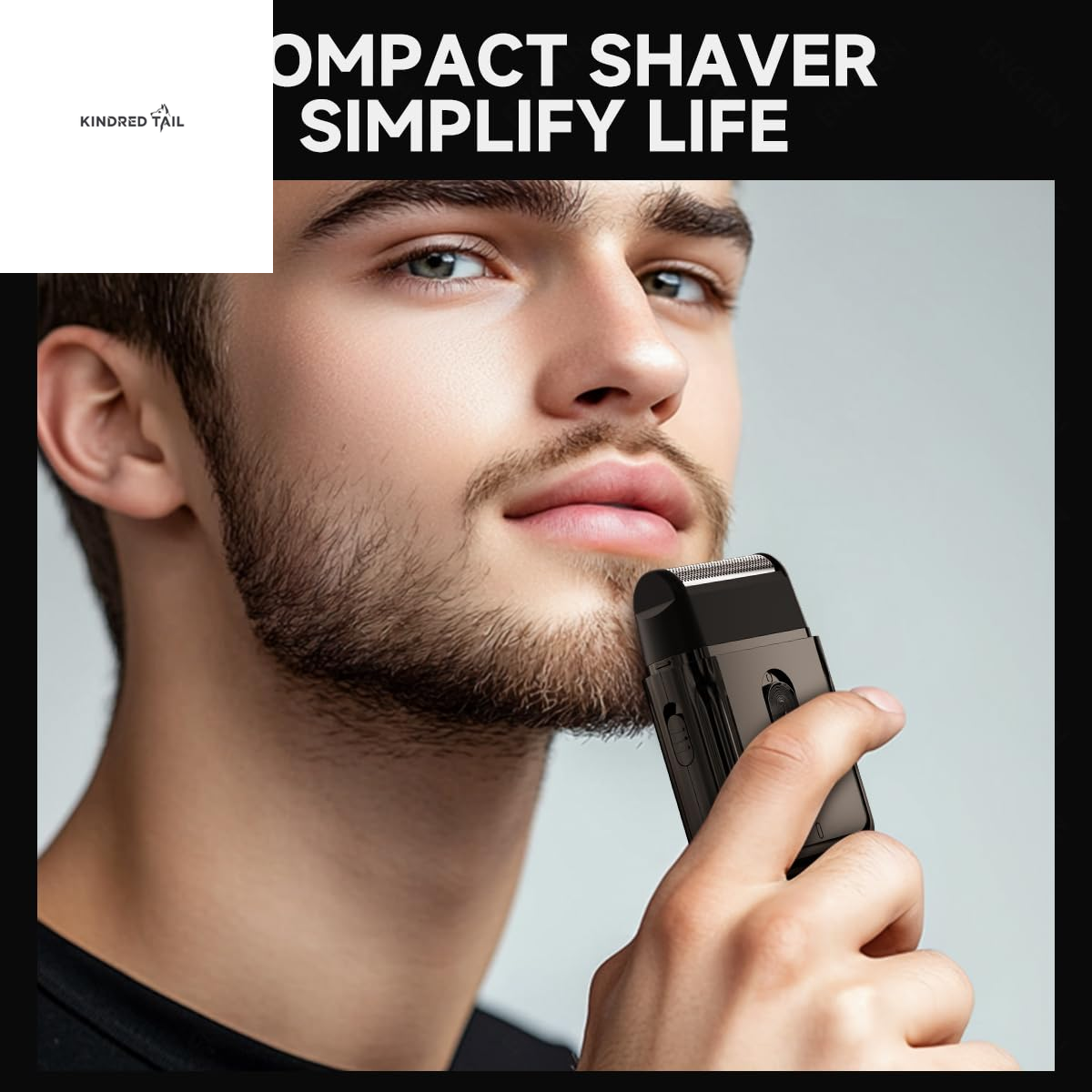 C-MS003 Electric Shaver for Men & Women, Rechargeable Cordless Razor, Close Comfortable Face & Beard Trimmer, Portable Grooming Kit for Home and Travel