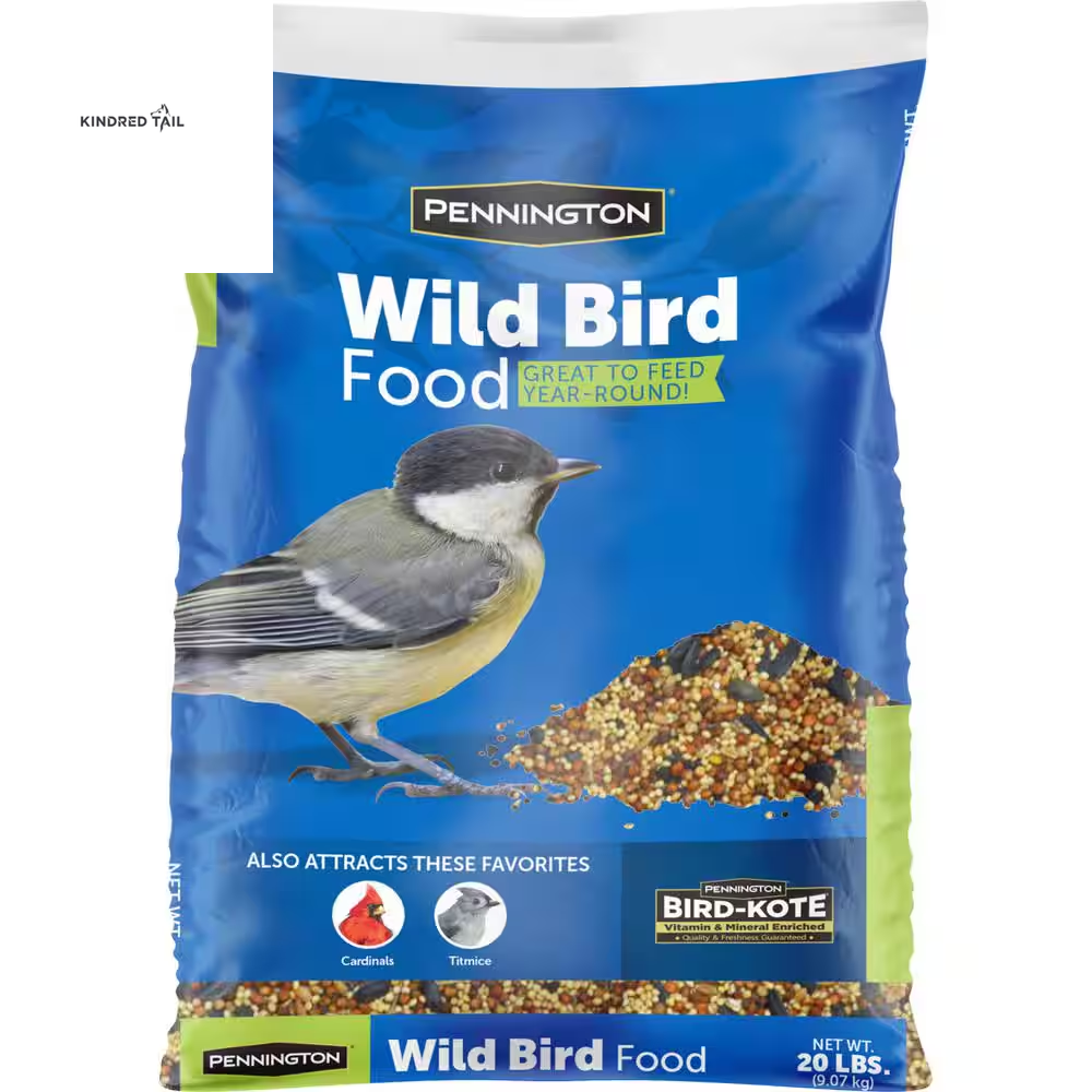 20 Lb. Wild Bird Seed Food – Premium High Energy Bird Seed Mix for Backyard Feeders, Attracts Cardinals, Chickadees, Finches & More