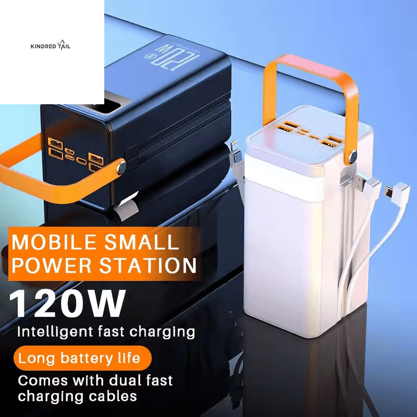 Portable Charger 60000 Mah 120W Super Fast Charger Outdoor Camping Live Power Bank,Power Station LED Display External Battery Pack,Compatible with Iphone & Android Cell Phone