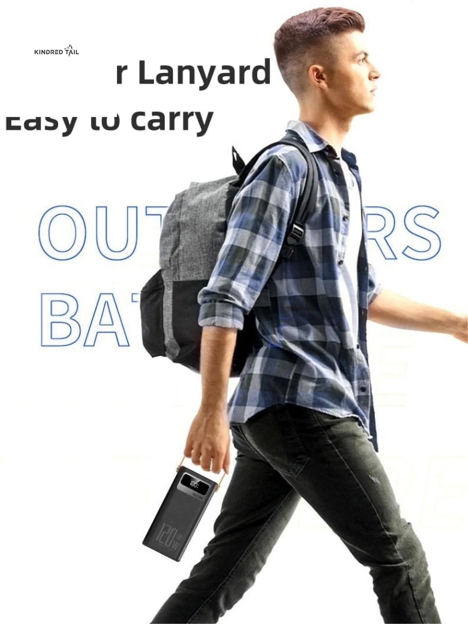 Portable Charger 60000 Mah 120W Super Fast Charger Outdoor Camping Live Power Bank,Power Station LED Display External Battery Pack,Compatible with Iphone & Android Cell Phone