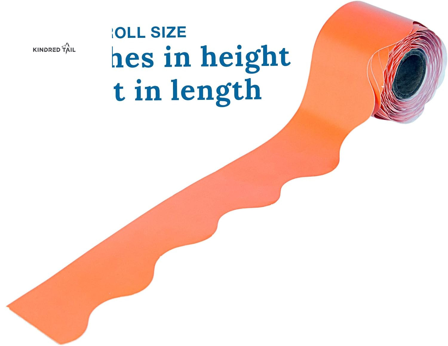 Orange Scalloped Borders - For School, Office and toy making - A