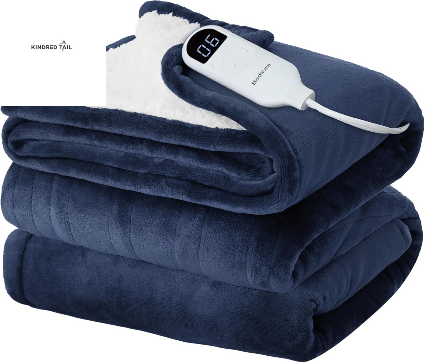 Heated Blanket Throw Blanket - Fast Heating Electric Blanket, Soft Flannel Heated Throw with 4 Time Settings, 6 Heating Settings, Warm Gifts for Grandma & Grandpa & Seniors (50"X60", Grey) - A