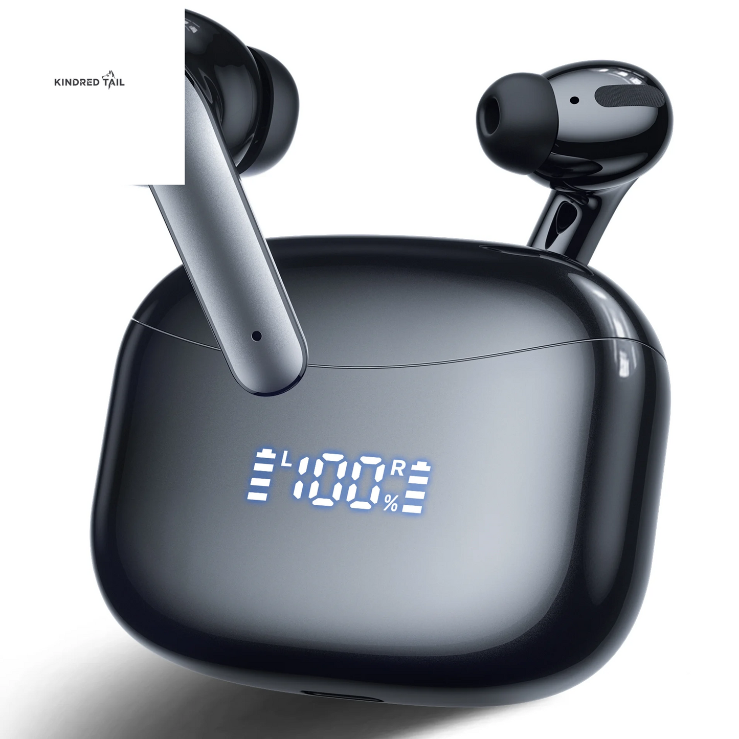 Wireless Earbuds - X15 Wireless Earbuds Bluetooth 5.3 Headphones,72H Hi-Fi Stereo Deep Bass Earphones with Noise Cancelling Mic IP7 Waterproof Sport Headset with LED Power Display for Laptop Pad Phones Black