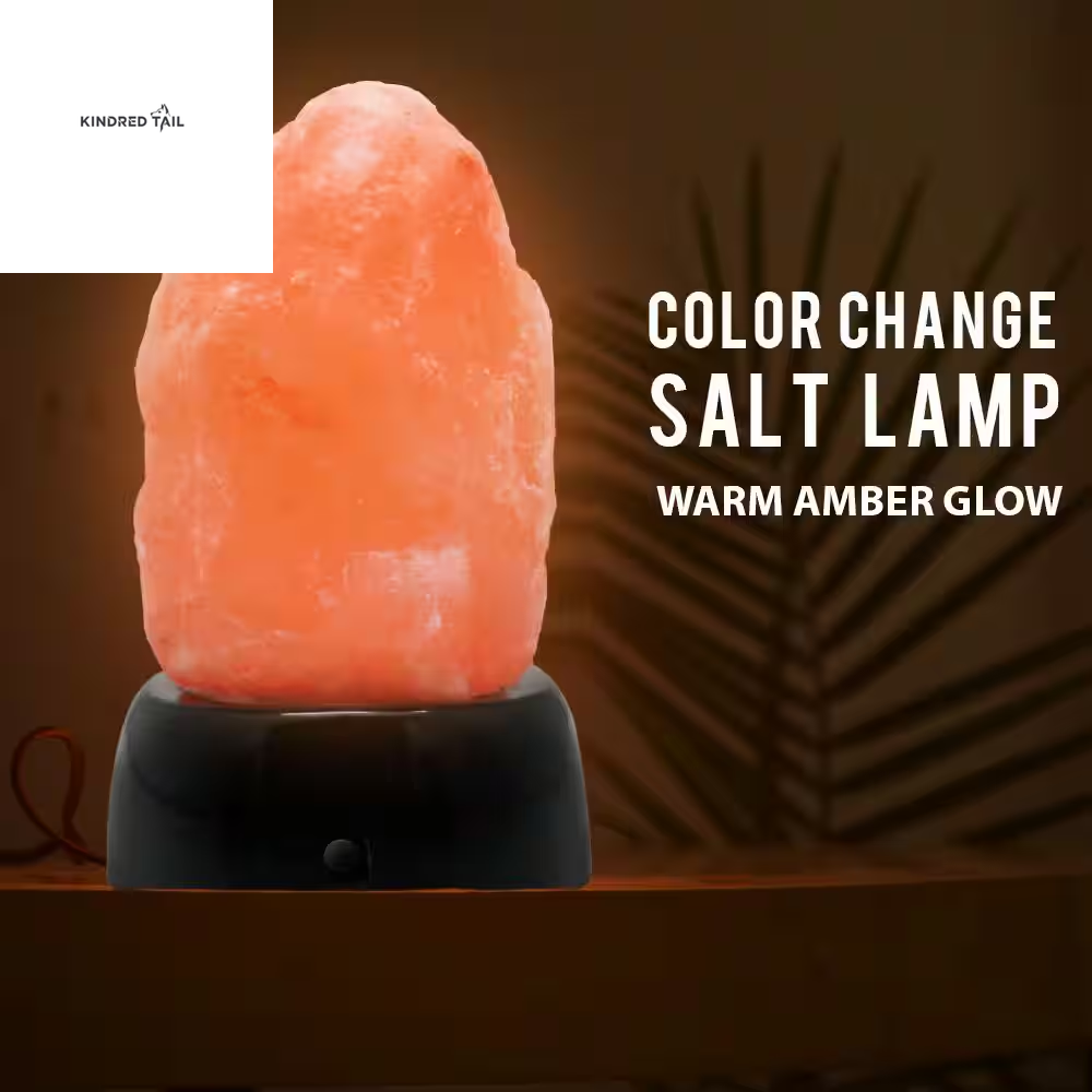 H-5.5-Inch Natural Hand Carved Himalayan Pink Salt Lamp, 4–6 Lbs, Crystal Rock Night Light for Bedroom, Living Room & Office, Relaxation, Air Purifying & Decorative Home Accent