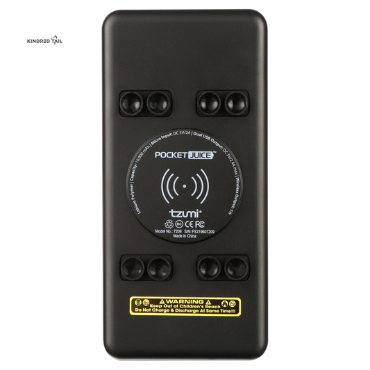 Wireless Charger plus 10K Power Bank – 3-In-1 10,000Mah Portable Charger with High-Speed Wireless Charging