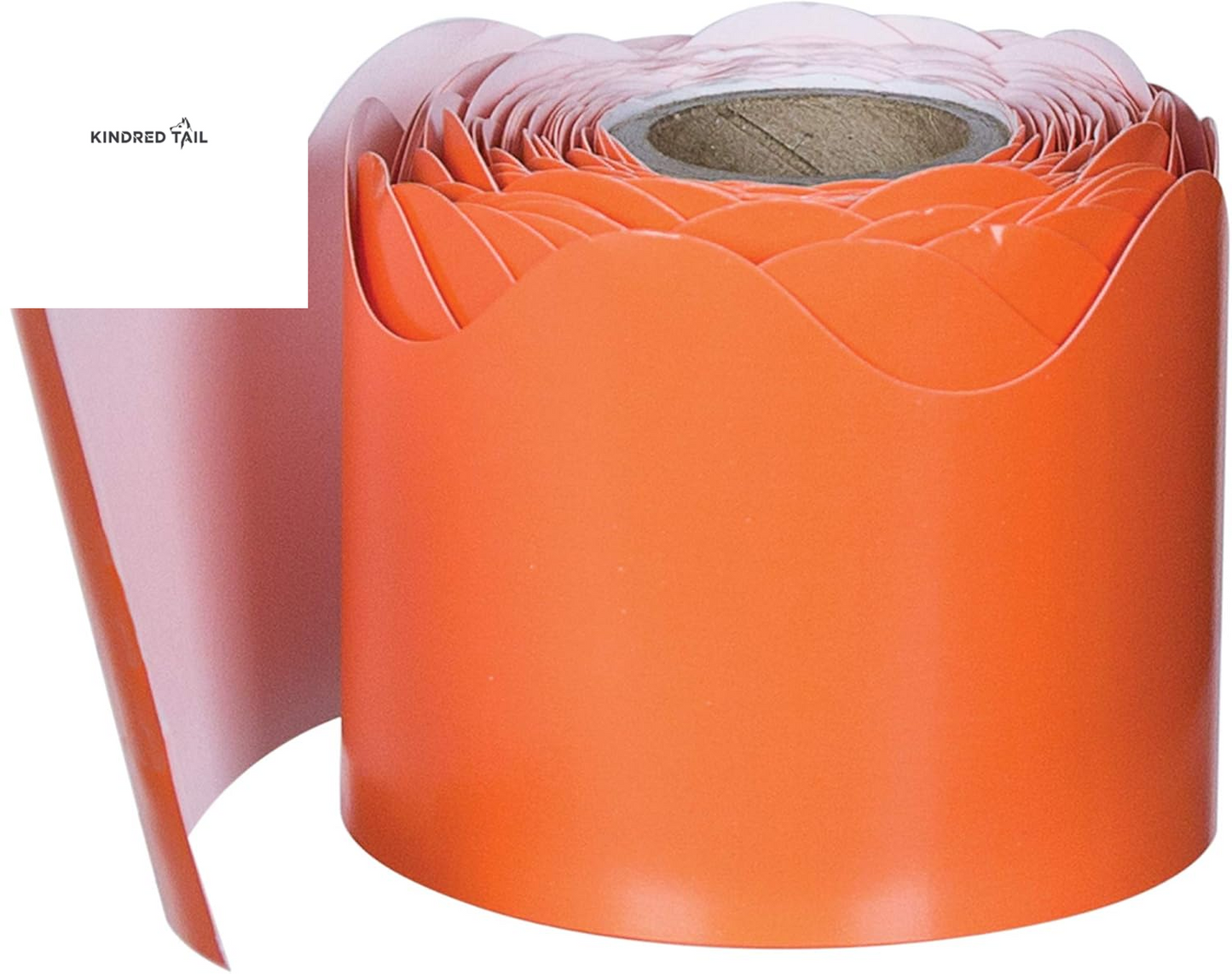 Orange Scalloped Borders - For School, Office and toy making - A