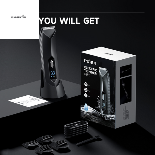 C-Spark-2 Body Hair Shear, Electric Rechargeable Trimmer for Men & Women, Cordless Grooming Kit for Body, Chest, Legs, and Sensitive Areas, Portable and Travel-Friendly